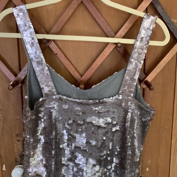 Shakuhachi gray sequin sleeveless mini dress - Picture 8 of 10